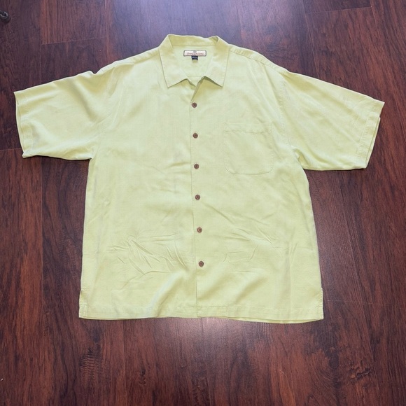 Tommy Bahama Mint 100% Silk short sleeve button down Shirt XL - Picture 5 of 14